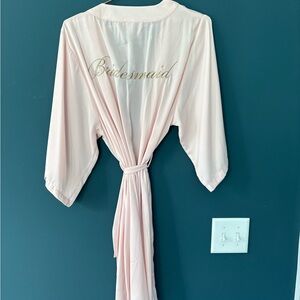 Bridesmaid Light Pink Robe